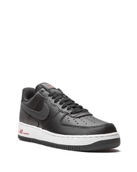 schwarze Leder niedrige Sneakers von Nike