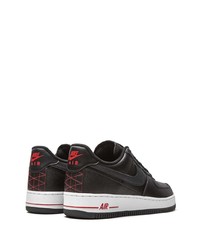 schwarze Leder niedrige Sneakers von Nike