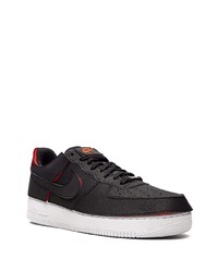 schwarze Leder niedrige Sneakers von Nike