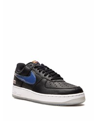 schwarze Leder niedrige Sneakers von Nike