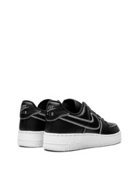 schwarze Leder niedrige Sneakers von Nike