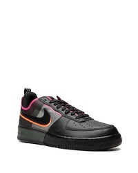 schwarze Leder niedrige Sneakers von Nike