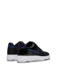 schwarze Leder niedrige Sneakers von Nike