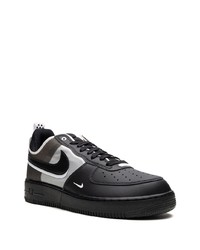 schwarze Leder niedrige Sneakers von Nike