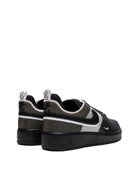 schwarze Leder niedrige Sneakers von Nike