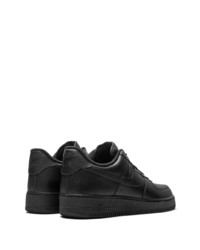 schwarze Leder niedrige Sneakers von Nike