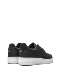 schwarze Leder niedrige Sneakers von Nike