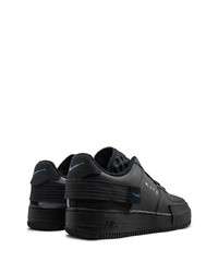 schwarze Leder niedrige Sneakers von Nike