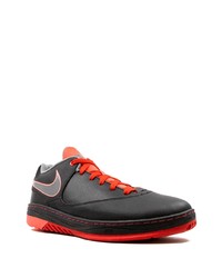 schwarze Leder niedrige Sneakers von Nike