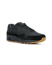 schwarze Leder niedrige Sneakers von Nike