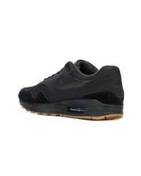 schwarze Leder niedrige Sneakers von Nike