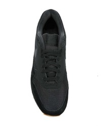 schwarze Leder niedrige Sneakers von Nike