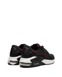 schwarze Leder niedrige Sneakers von Nike