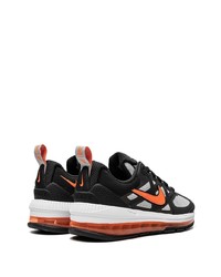 schwarze Leder niedrige Sneakers von Nike