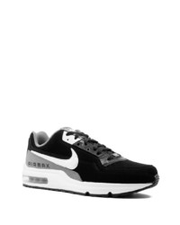 schwarze Leder niedrige Sneakers von Nike