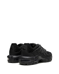 schwarze Leder niedrige Sneakers von Nike