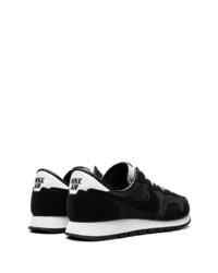 schwarze Leder niedrige Sneakers von Nike