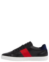 schwarze Leder niedrige Sneakers von Aldo