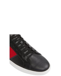 schwarze Leder niedrige Sneakers von Aldo