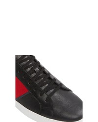 schwarze Leder niedrige Sneakers von Aldo