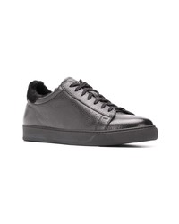 schwarze Leder niedrige Sneakers von Henderson Baracco