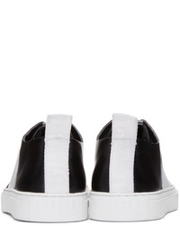 schwarze Leder niedrige Sneakers von McQ