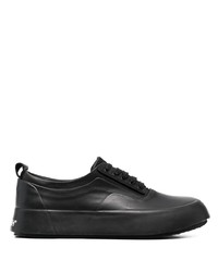 schwarze Leder niedrige Sneakers von Ambush