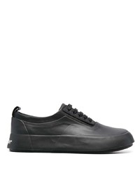 schwarze Leder niedrige Sneakers von Ambush