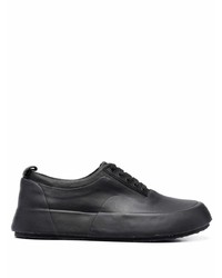 schwarze Leder niedrige Sneakers von Ambush