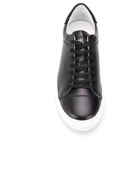 schwarze Leder niedrige Sneakers von Alexander Laude