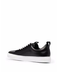 schwarze Leder niedrige Sneakers von Scarosso