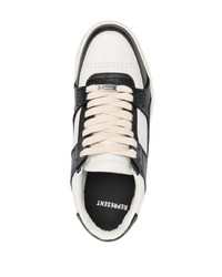 schwarze Leder niedrige Sneakers von Represent