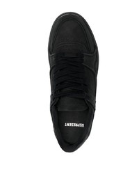 schwarze Leder niedrige Sneakers von Represent