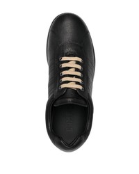 schwarze Leder niedrige Sneakers von Camper