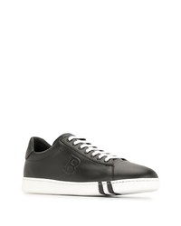 schwarze Leder niedrige Sneakers von Bally