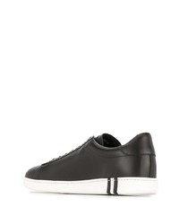 schwarze Leder niedrige Sneakers von Bally