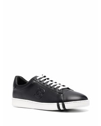 schwarze Leder niedrige Sneakers von Bally