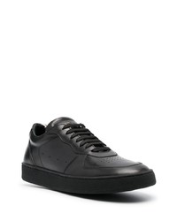 schwarze Leder niedrige Sneakers von Officine Creative