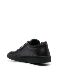 schwarze Leder niedrige Sneakers von Officine Creative