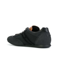 schwarze Leder niedrige Sneakers von Hogan