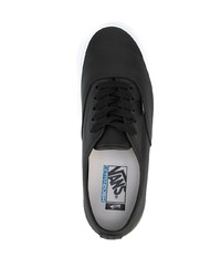 schwarze Leder niedrige Sneakers von Vans