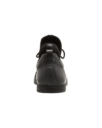 schwarze Leder niedrige Sneakers von Fendi