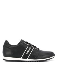 schwarze Leder niedrige Sneakers von Baldinini