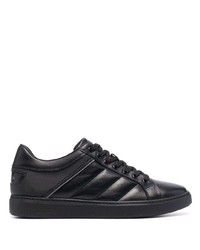 schwarze Leder niedrige Sneakers von Baldinini