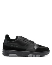 schwarze Leder niedrige Sneakers von Baldinini