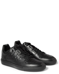 schwarze Leder niedrige Sneakers von Balenciaga