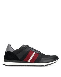 schwarze Leder niedrige Sneakers von Bally