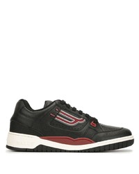 schwarze Leder niedrige Sneakers von Bally