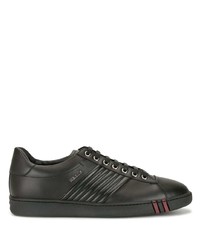 schwarze Leder niedrige Sneakers von Bally