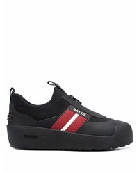 schwarze Leder niedrige Sneakers von Bally